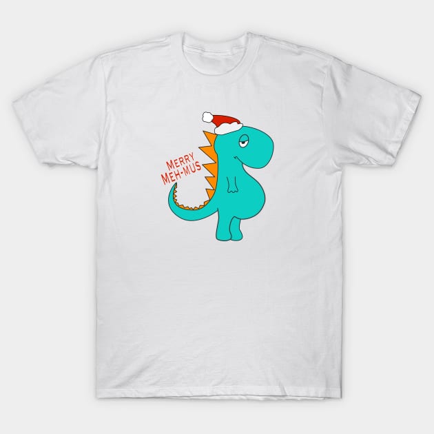 Ugly Christmas Merry Meh Mus Monster T-Shirt by rayraynoire